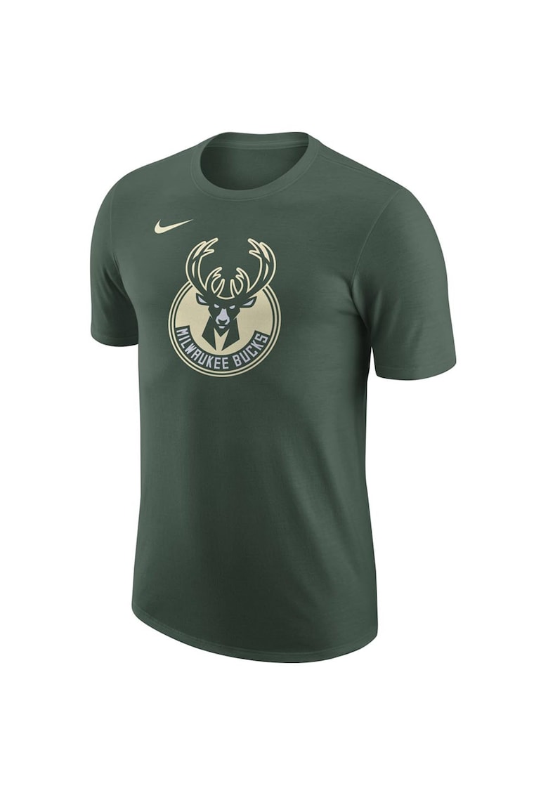 Tricou barbati Milwaukee Bucks - croiala regulata - bumbac/poliester - verde