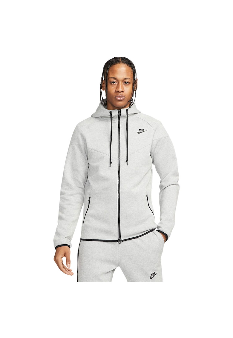 Hanorac sport barbati Tech Fleece OG - flexibil - cu gluga - gri - bumbac/poliester