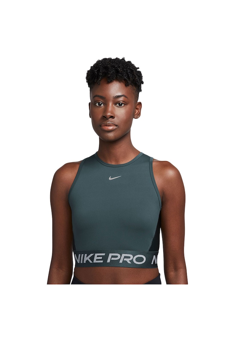 Maiou sport dama Dri-FIT - scurt - elastic - verde - poliester reciclat -