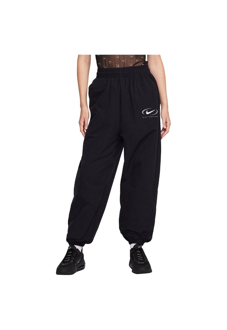 Pantaloni sport dama FN7700 - Nylon - Negru -