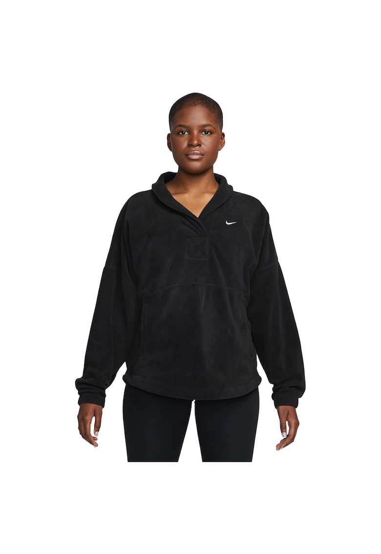 Hanorac sport dama Therma-FIT One - fleece - poliester - negru -