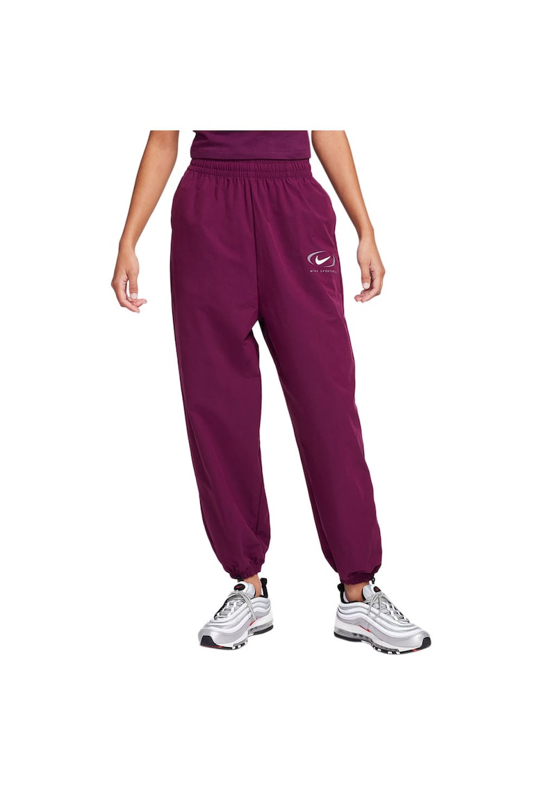 Pantaloni sport dama FN7700 - Nylon - Visiniu -