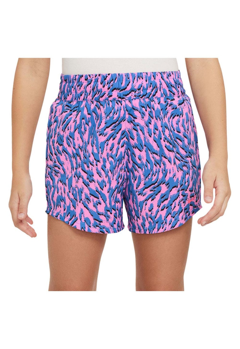Pantaloni sport copii - G NK Dri-FIT One Woven - talie inalta - poliester - multicolor