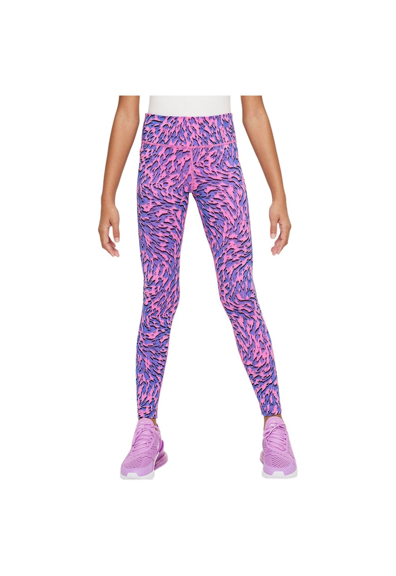 Colanti One Dri-FIT copii - talie inalta - material elastic - mov/roz - poliester/spandex