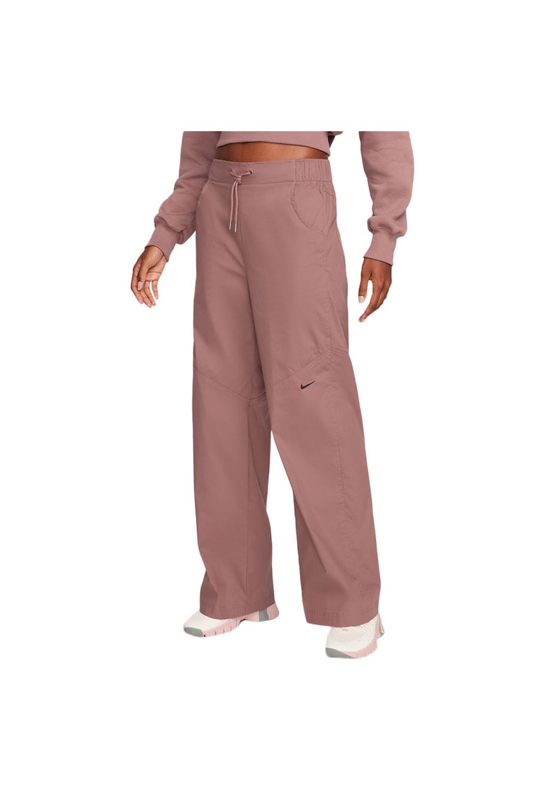 Pantaloni sport dama FB8284 - Bumbac/Nylon - Maro