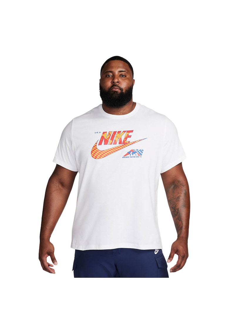 Tricou sport alb - bumbac - croiala lejera -