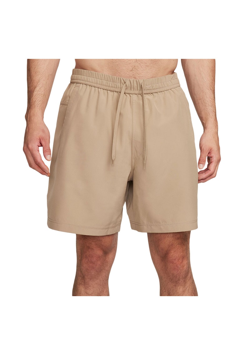 Pantaloni scurti Form Dri-FIT DV9857 - uscare rapida - buzunare laterale - poliester - bej -
