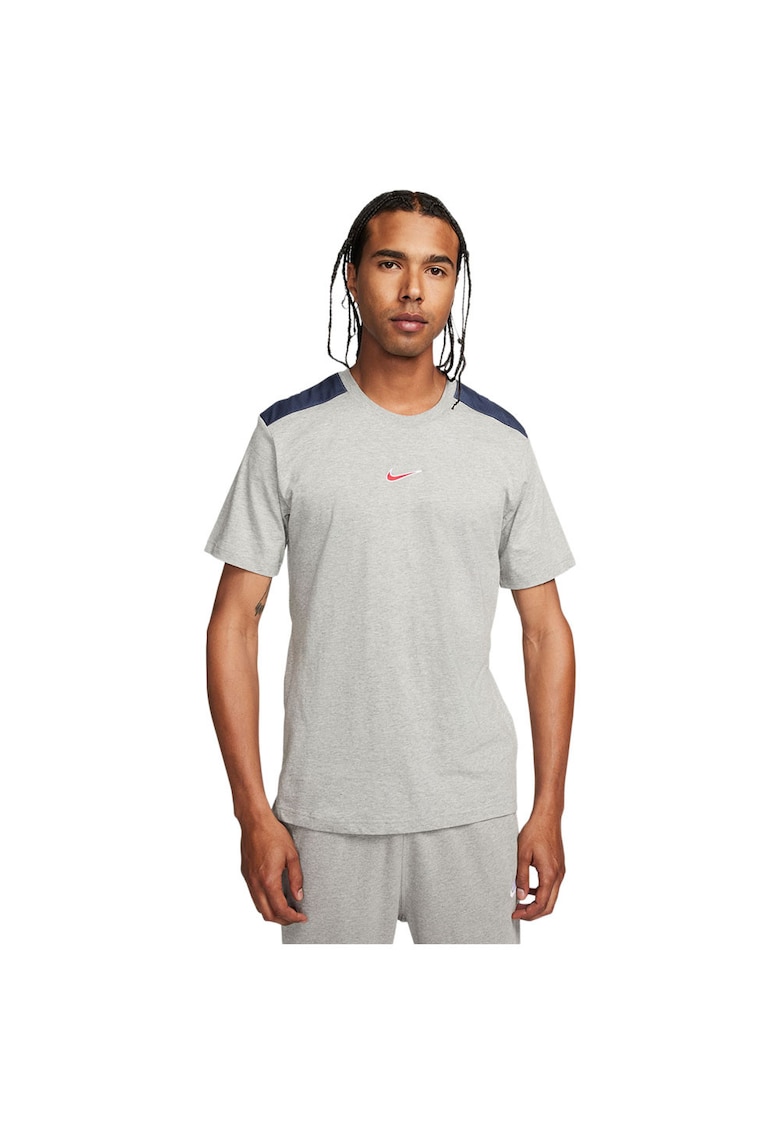 Tricou sport model Sportswear SP Graphic - croiala lejera - gri - bumbac -