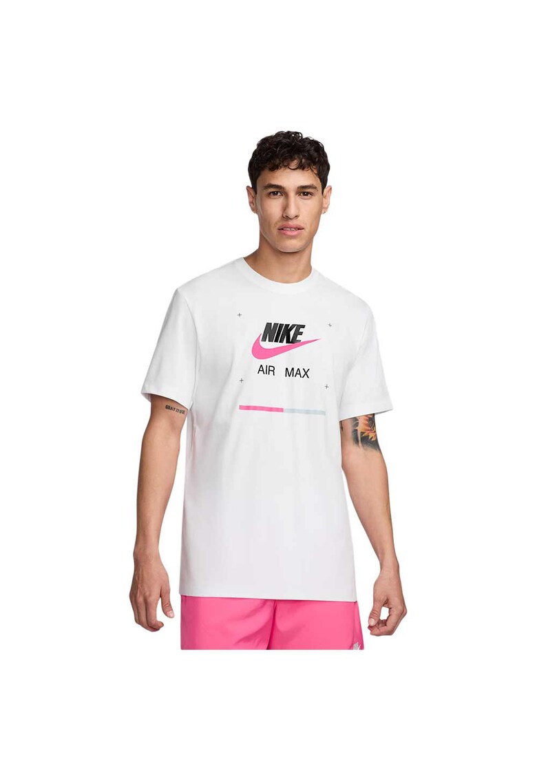 Tricou sport alb - bumbac - croiala lejera -