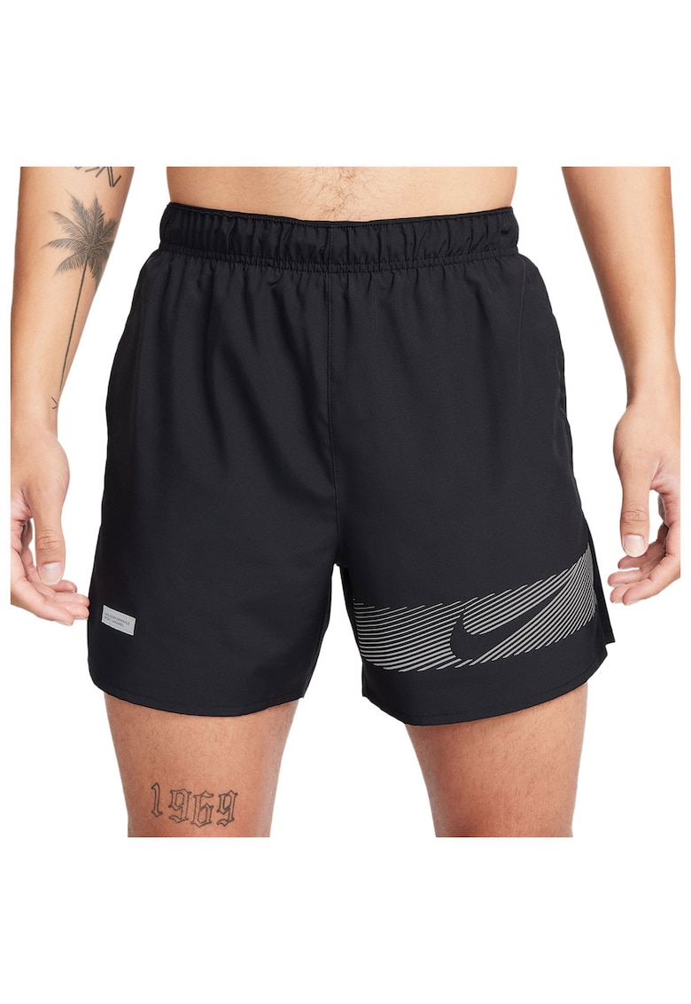Pantaloni scurti sport Challenger - poliester - negru -