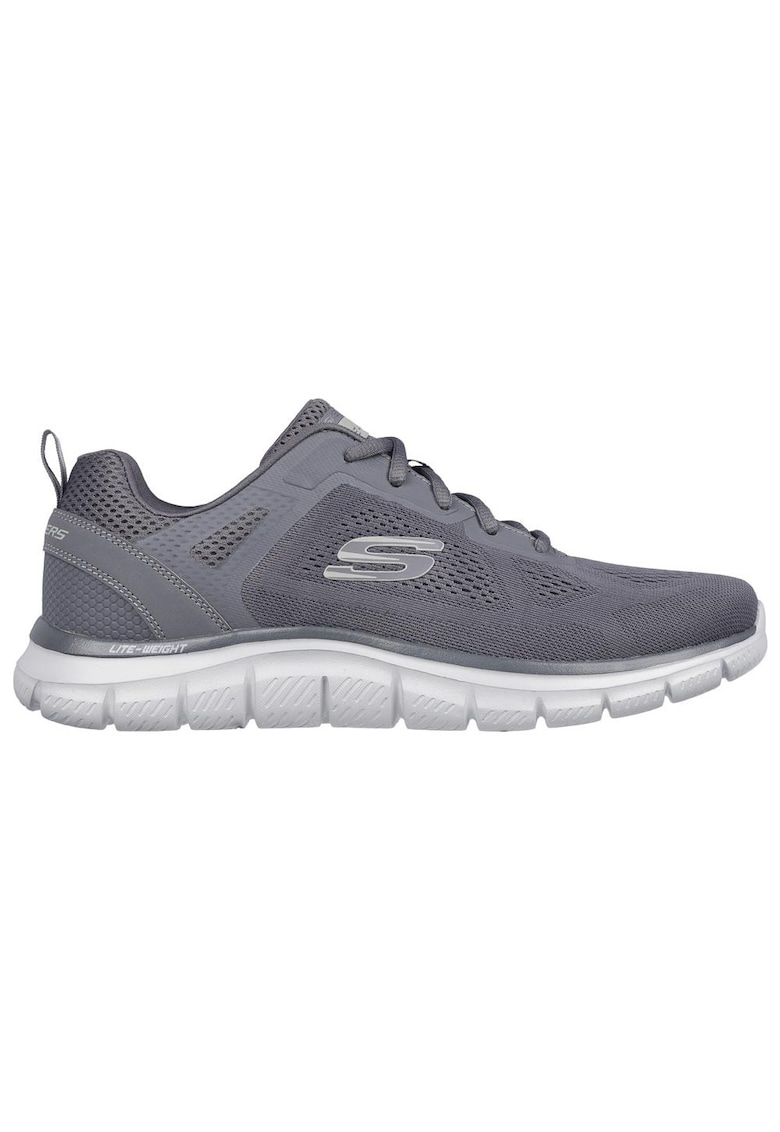 Pantofi sport barbati - Track - Broader - gri - material mesh - talpa protectoare Memory Foam
