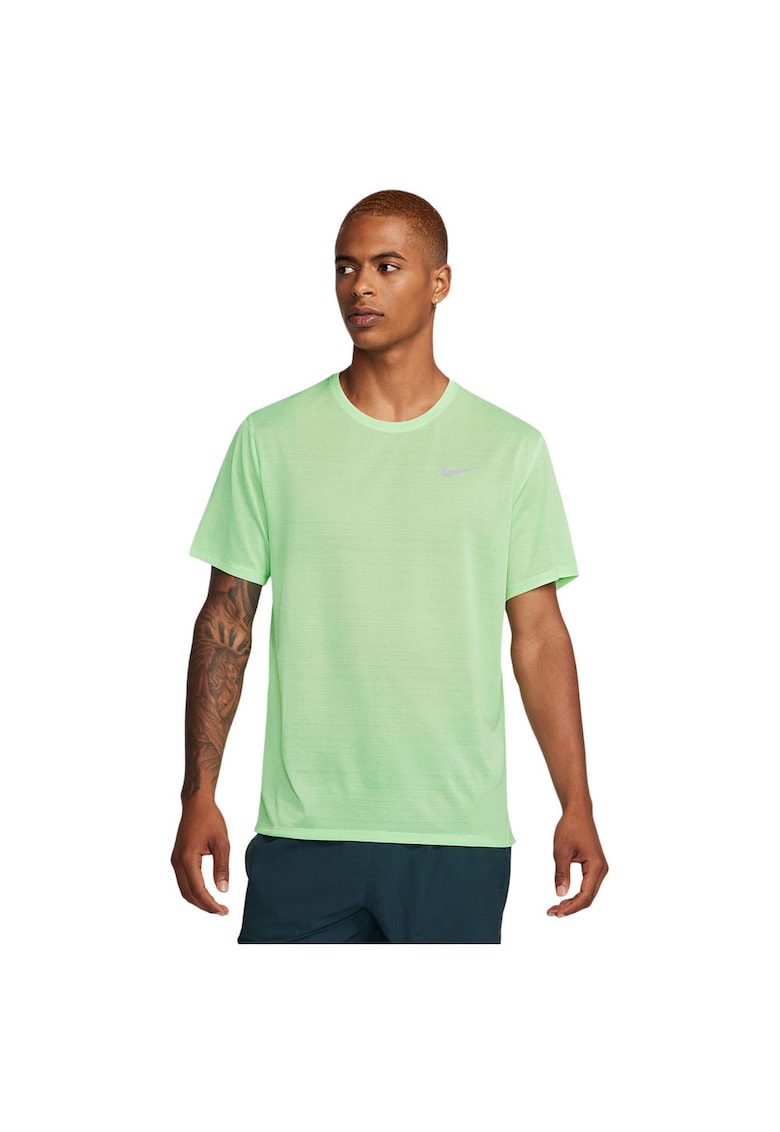 Tricou sport barbati Miler - respirabil - verde - poliester