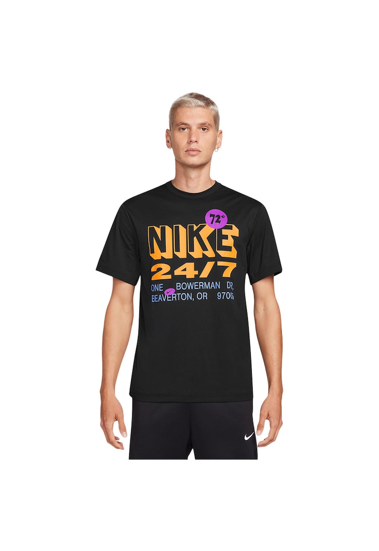 Tricou sport - Hyverse - Dri-FIT UV - negru - poliester