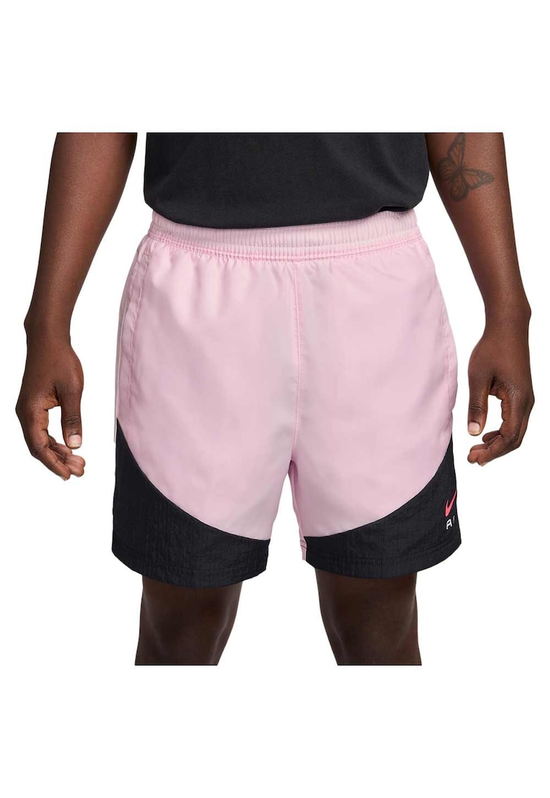 Pantaloni scurti Sportswear Air HF5525 - talie elastica - poliester - negru/roz -
