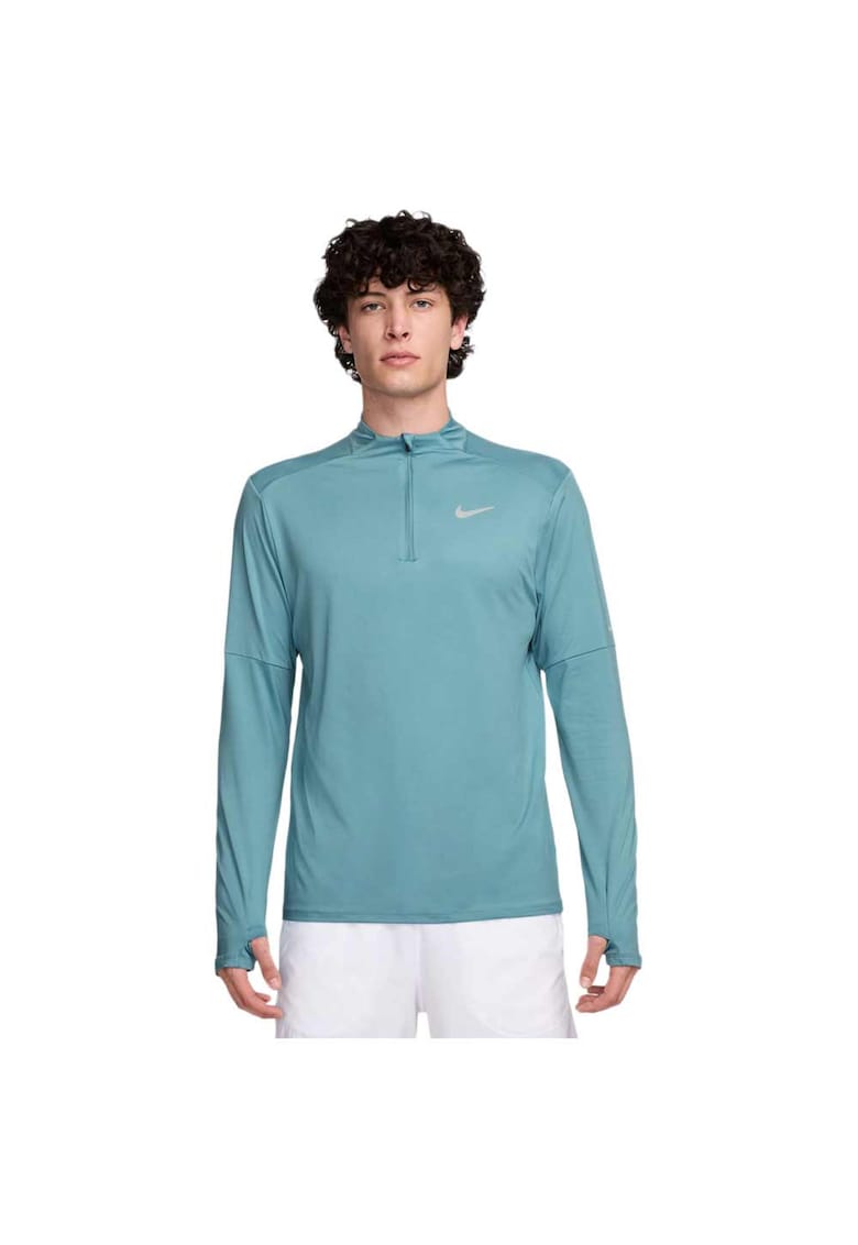 Bluza sport Element Dri-FIT - material elastic - albastru - 88% poliester reciclabil