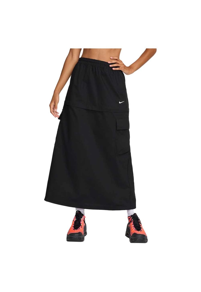 Fusta sport dama Essential - anete - elastice - poliester/bumbac - neagra -