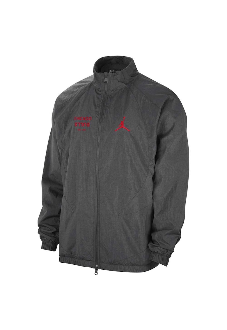 Jacheta sport barbati - Chicago Bulls NBA Courtside Statement Edition - gri - nylon -