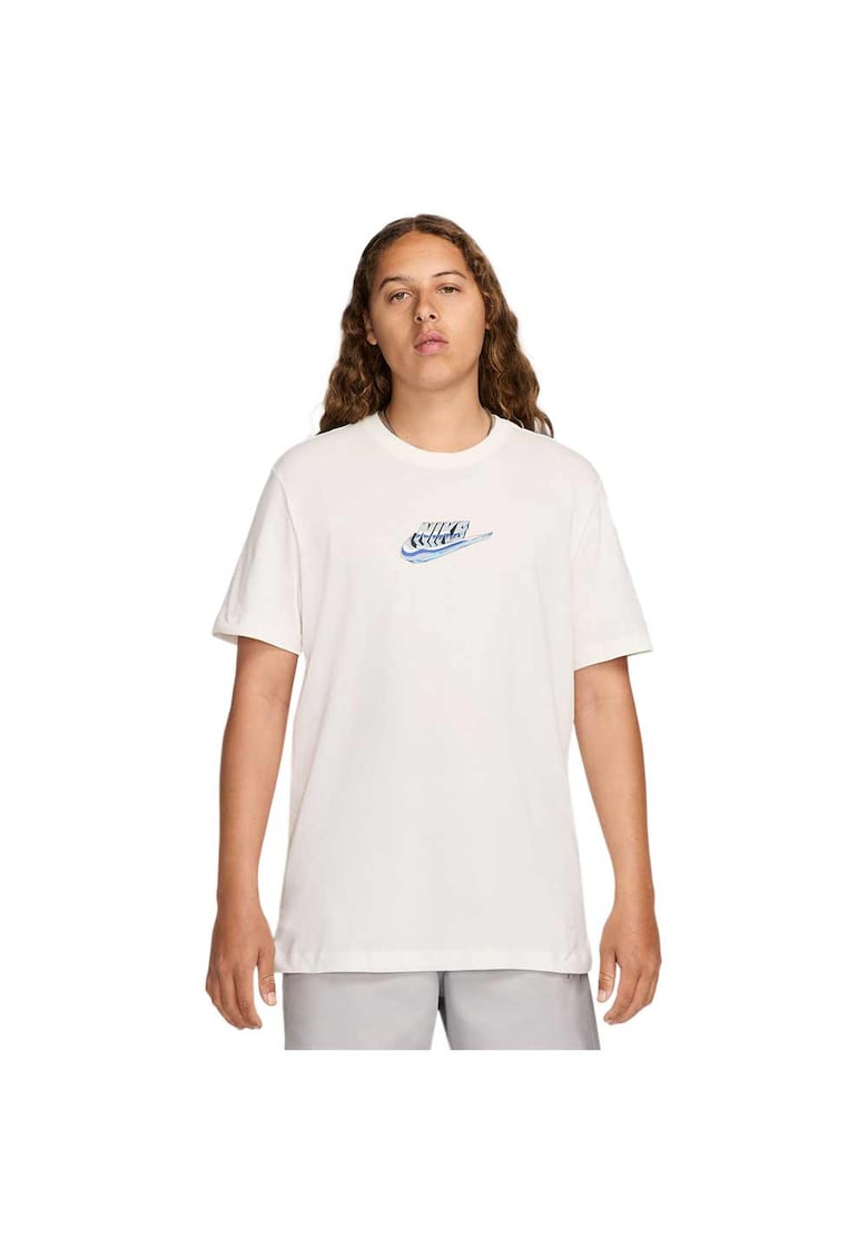 Tricou sport barbati FZ5397 - Bumbac - Alb -