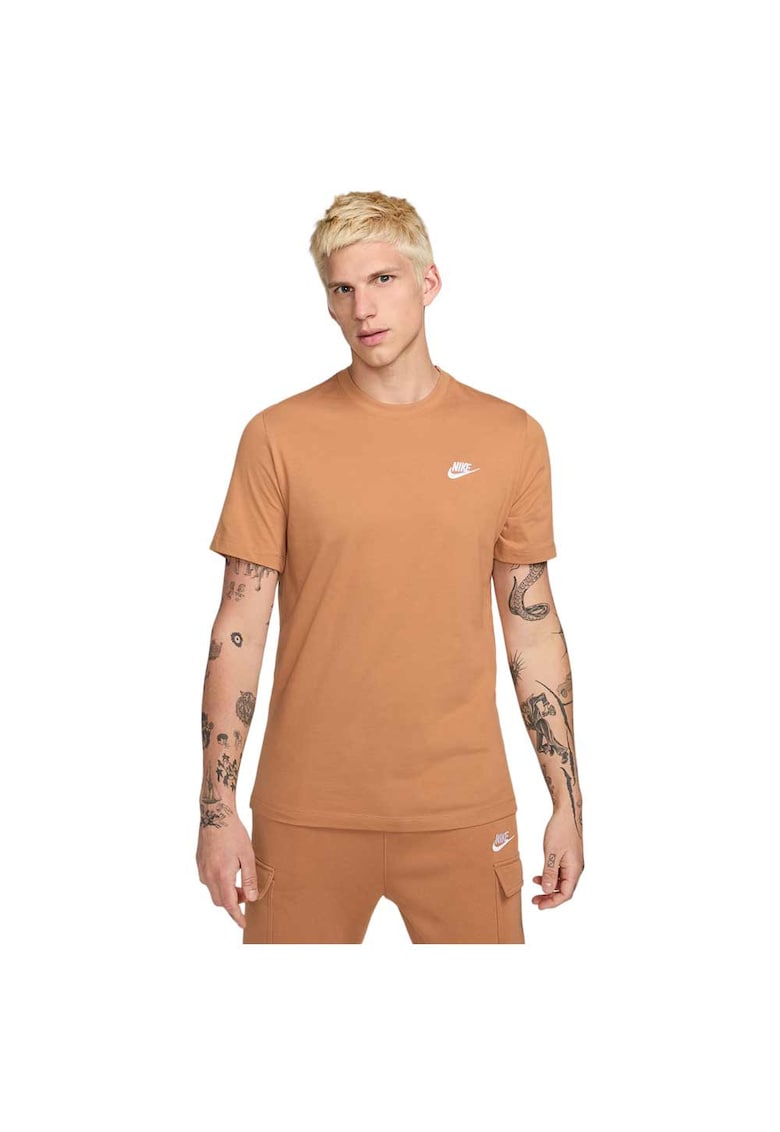 Tricou barbati - Club Embroidered - bumbac moale - croiala regulata - decolteu rotund