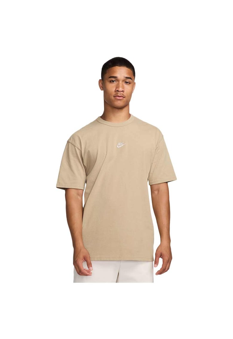 Tricou sport Essentials Premium - croiala lejera - bej - bumbac -