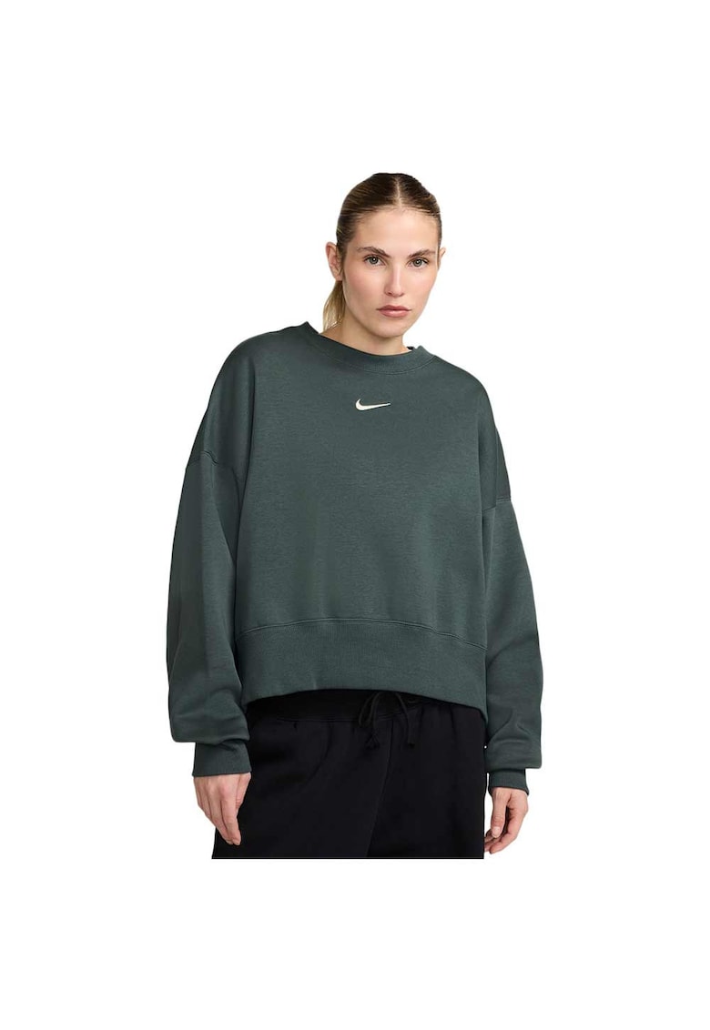 Hanorac sport dama colectia Phoenix Fleece - croiala larga - fleece - bumbac/poliester - verde