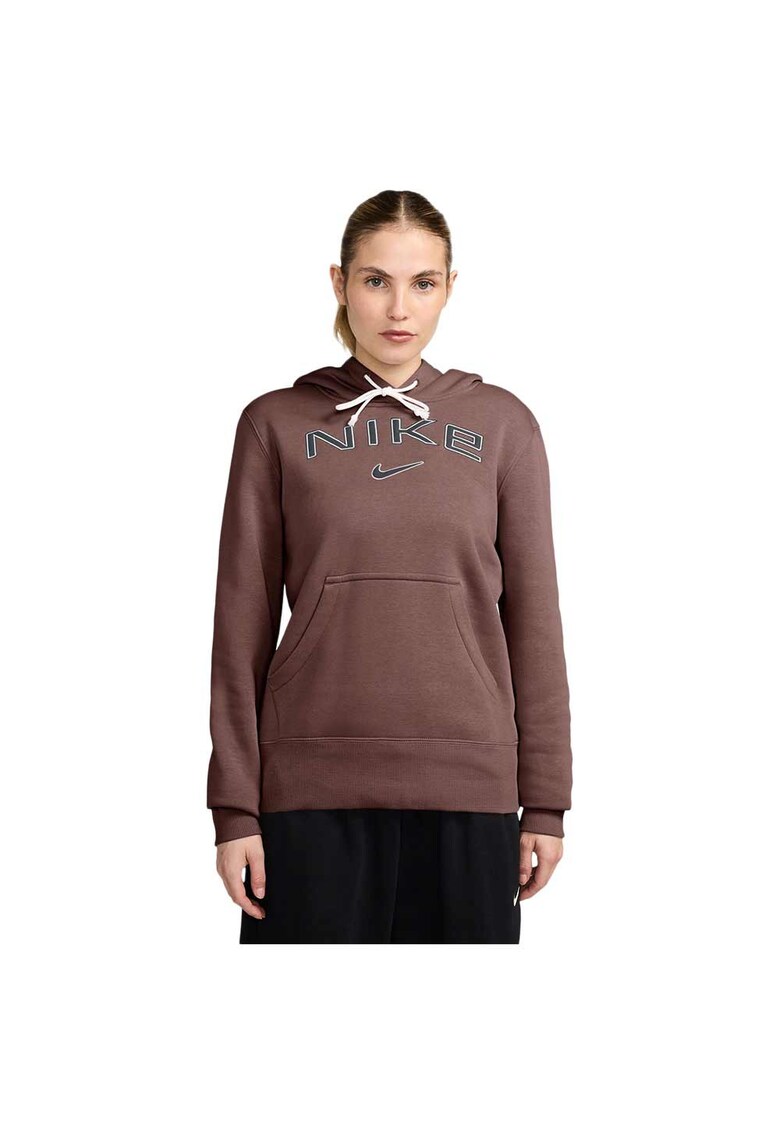 Hanorac sport dama model Phoenix Fleece - retro - confortabil - bumbac - maro
