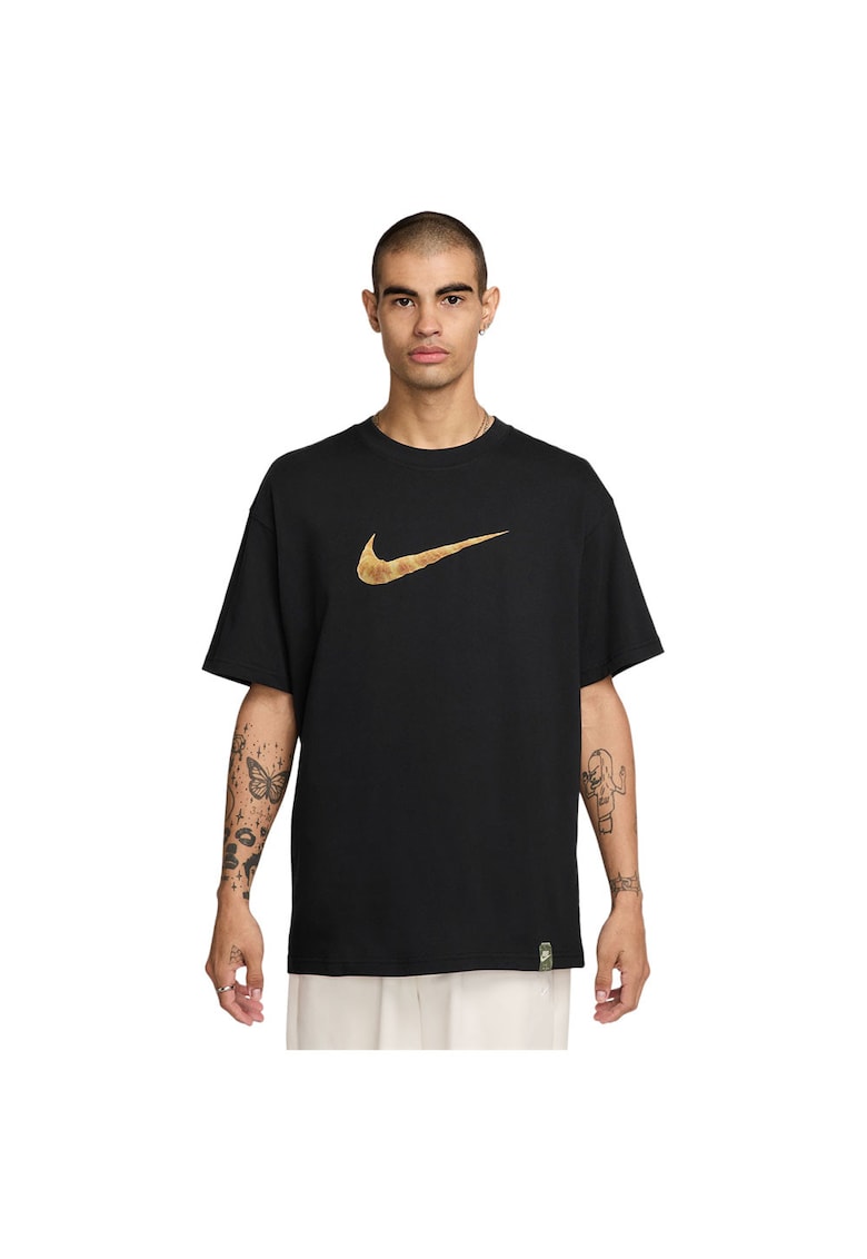 Tricou barbati Max90 - croiala confortabila - negru - bumbac