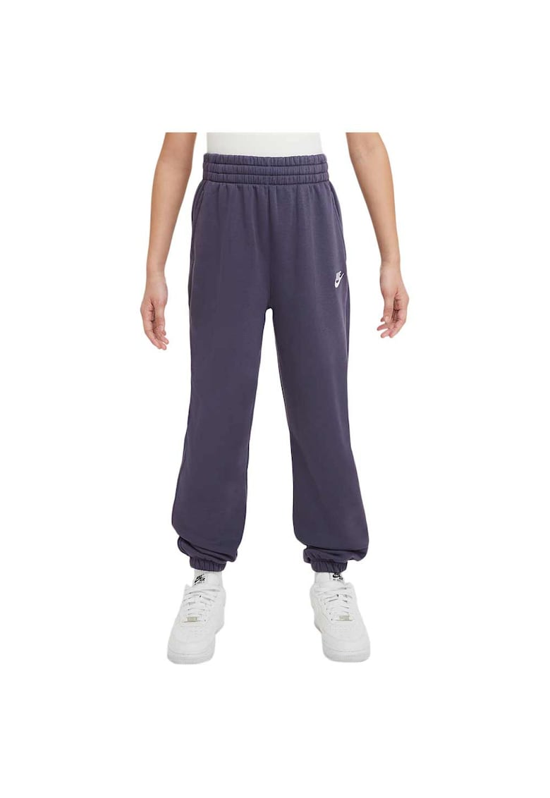 Pantaloni sport model Sportswear Club - croiala lejera - buzunare - bumbac - albastru