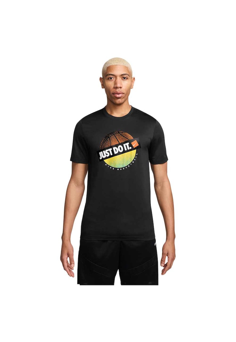 Tricou sport Dri-FIT - negru - poliester