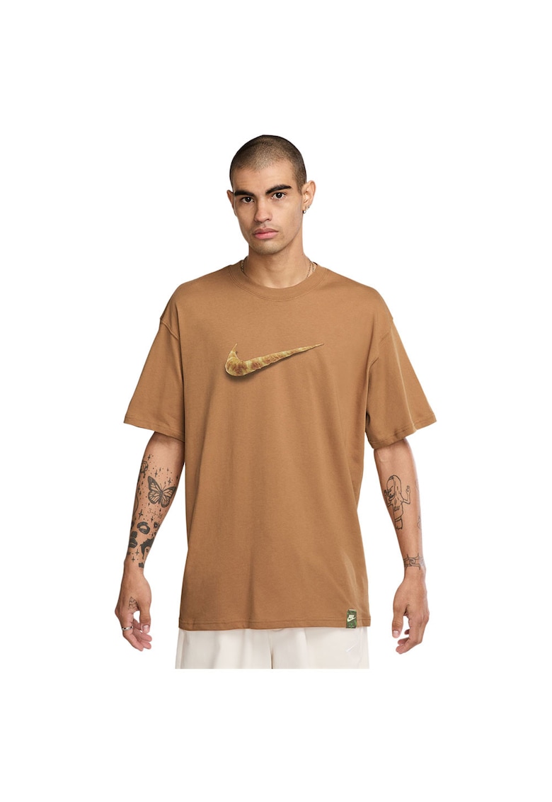 Tricou barbat Max90 - maneca scurta - croiala confortabila - bumbac - maro