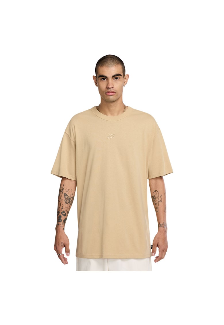 Tricou sport barbati Premium Essentials - croiala lejera - bumbac organic - bej -