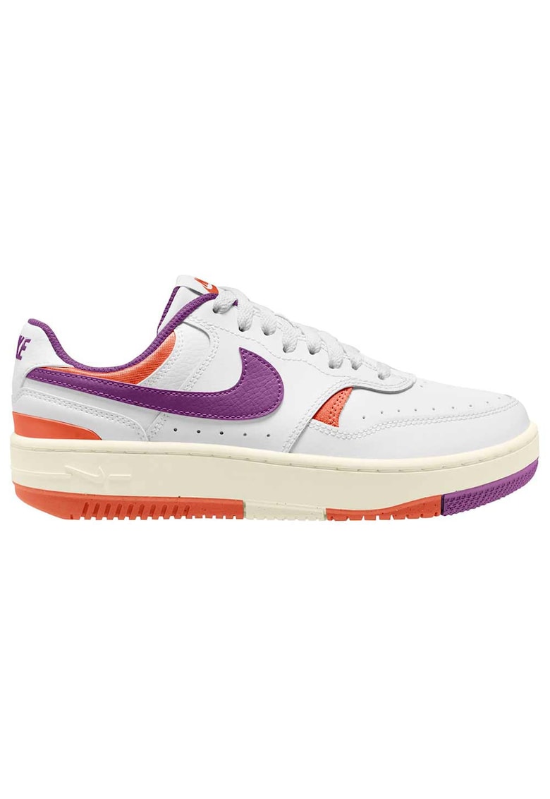 Pantofi sport Gamma Force - alb-violet - piele ecologica si naturala - design stratificat - talpa din cauciuc reciclabil