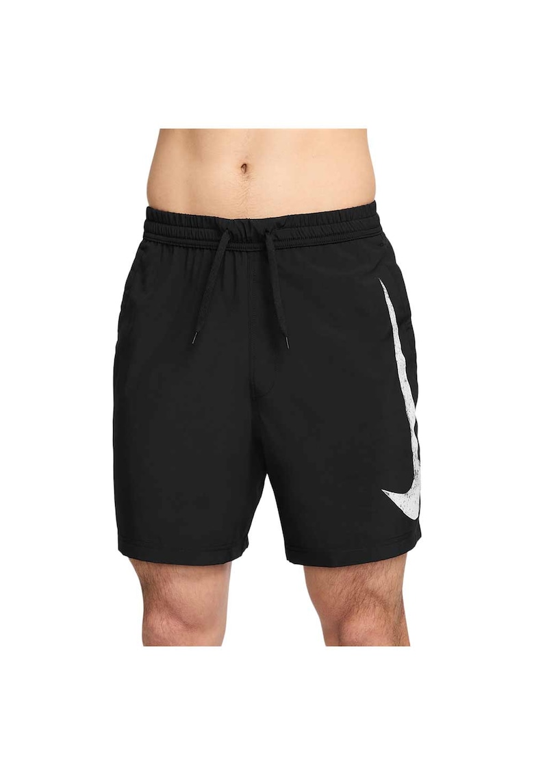 Pantaloni scurti FZ1066 - talie elastica - uscare rapida - poliester - negru