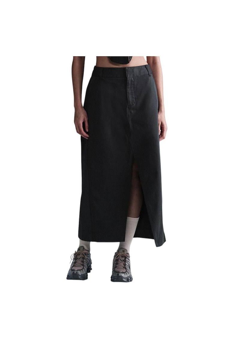 Fusta sport dama din colectia Sportswear - elasticitate - doua buzunare - bumbac/poliester - negru