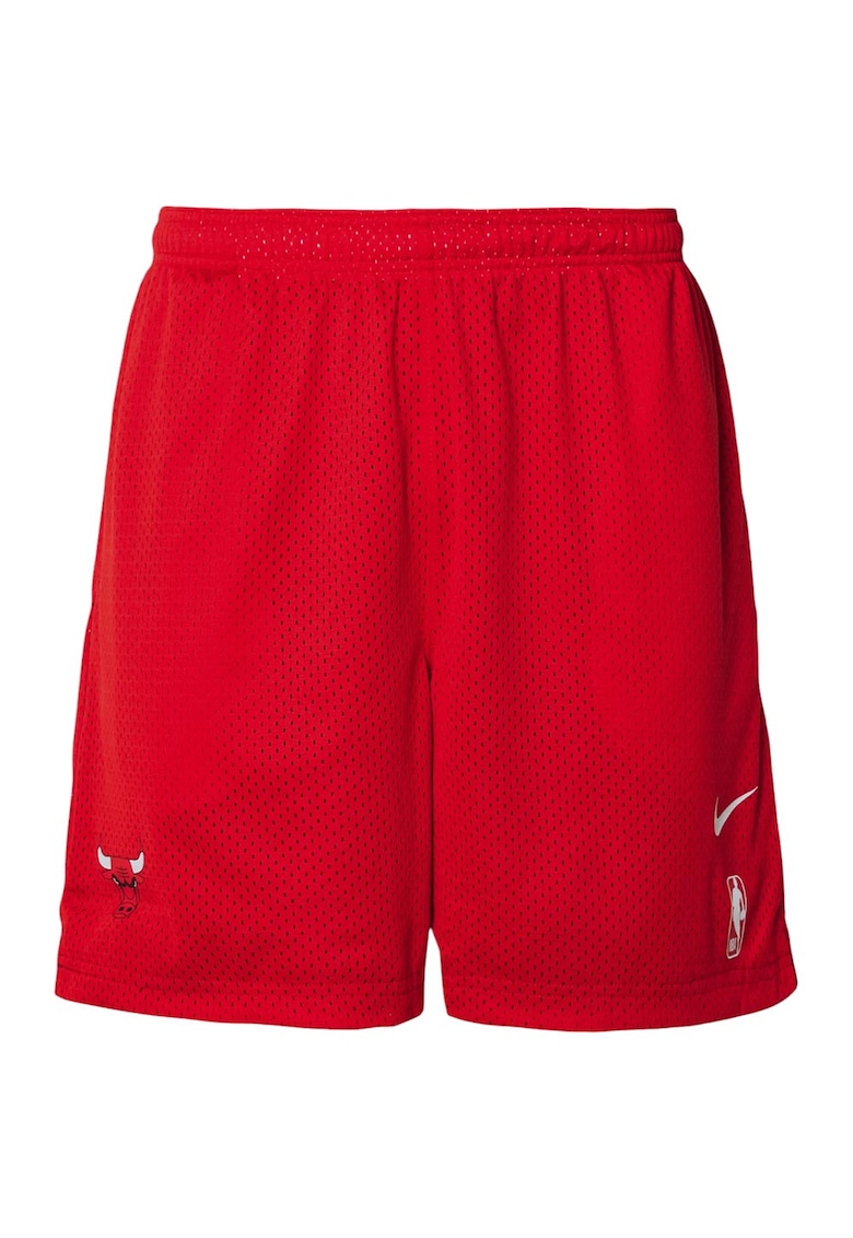 Pantaloni scurti pentru barbati Chicago Bulls FZ7777 - talie elastica - poliester/spandex - rosu