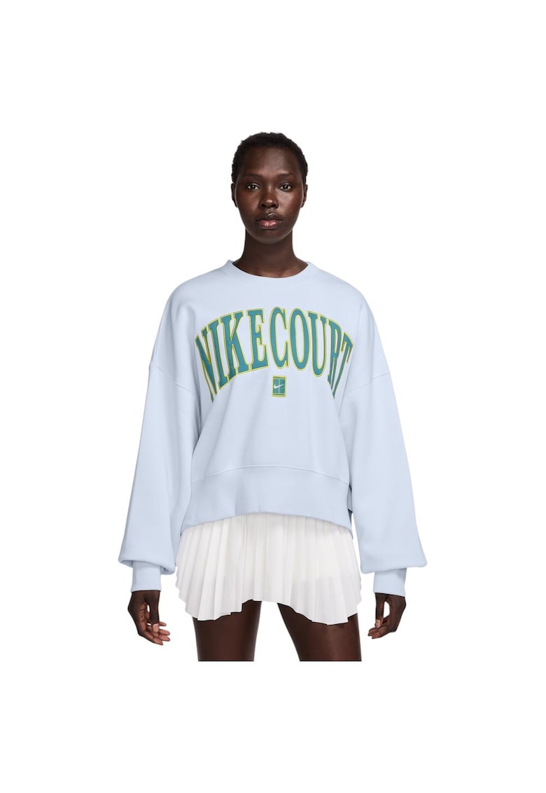 Hanorac sport Court Phoenix Fleece - croiala lejera - guler rotund - albastru - bumbac-poliester