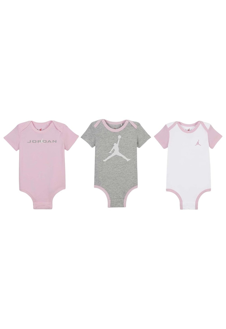 Set body-uri copii Brooklyn Essentials - 3 piese - multicolor - bumbac