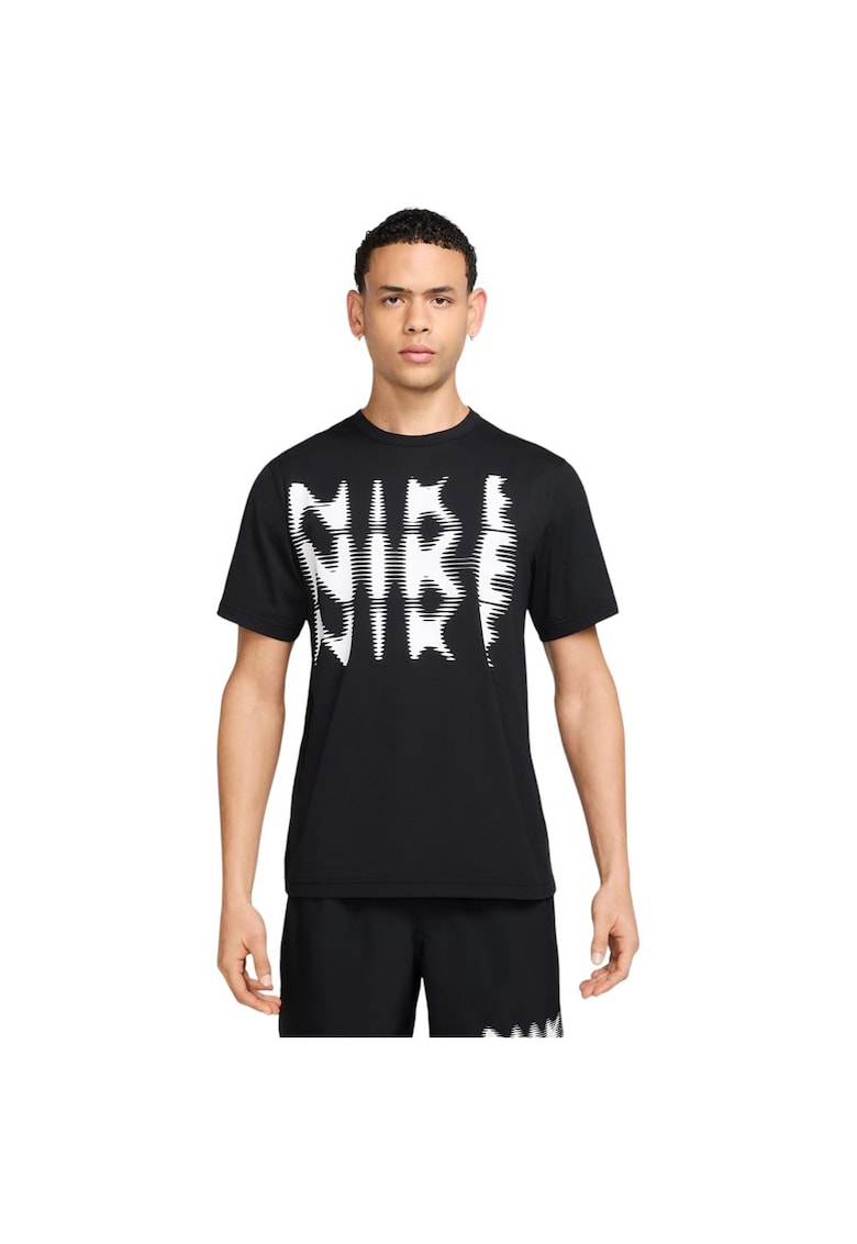 Tricou sport barbati Hyverse - Dri-FIT - protectie solara - negru - poliester