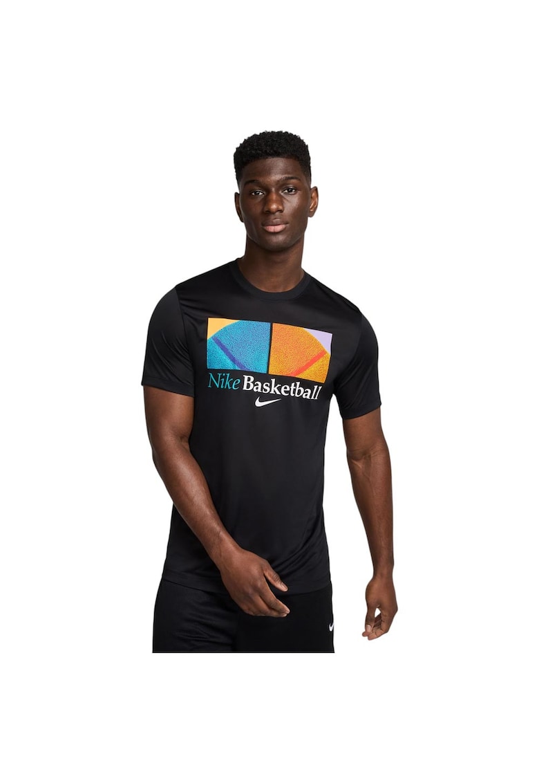 Tricou sport barbati Dri-FIT - negru - material respirabil poliester