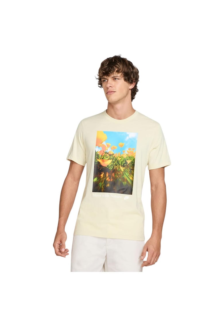 Tricou barbati Sportswear OC Photo - maneca scurta - imprimeu grafic - 100% bumbac