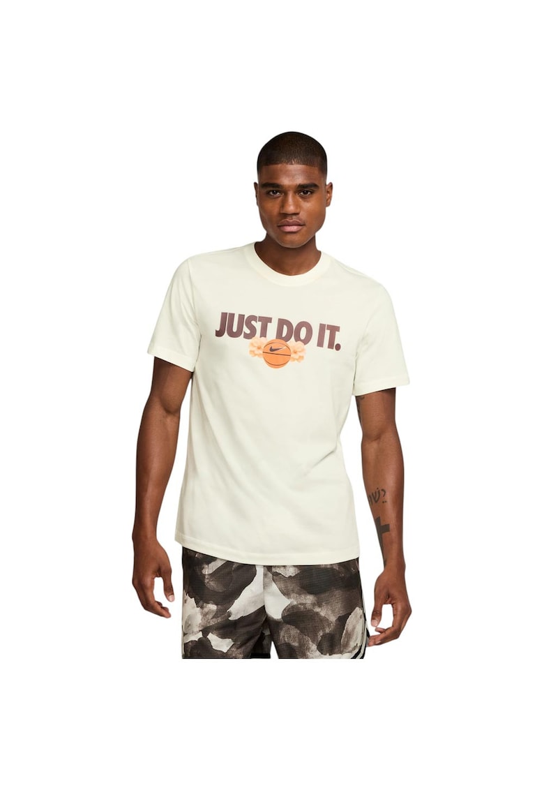 Tricou sport barbati Dri-FIT - usor - respirabil - bumbac si poliester - bej