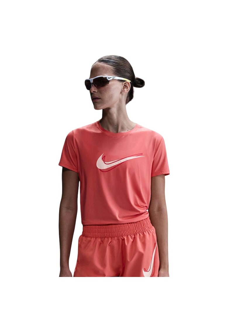 Tricou sport One Swoosh - material usor - roz - poliester