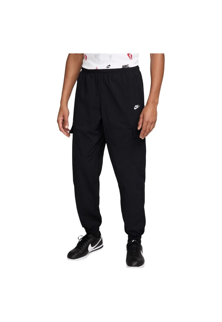Pantaloni sport barbati Club HJ1990 - croiala lejera - talie elastica - nylon - negru