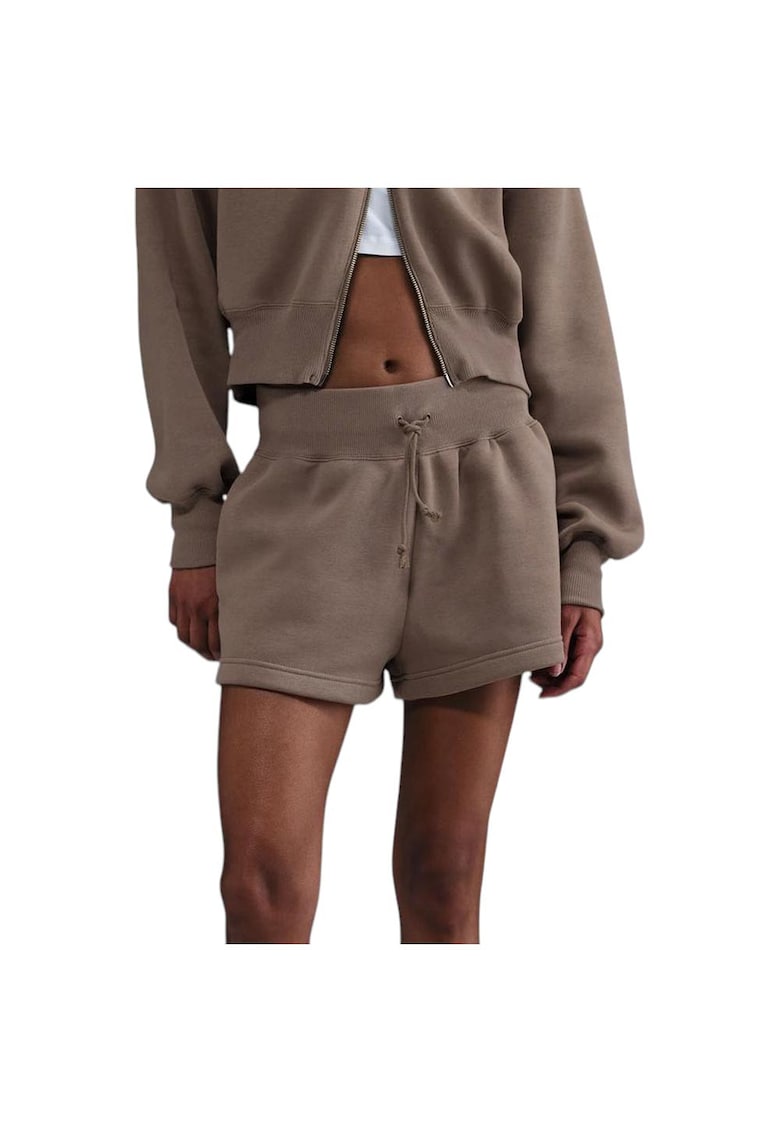 Pantaloni scurti sport dama FD1409 - Bumbac/Poliester - Maro