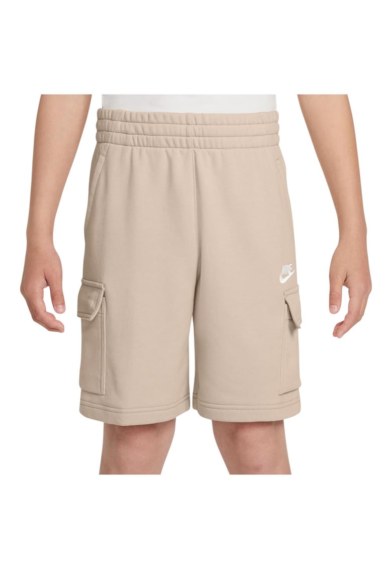 Pantaloni scurti cargo talie elastica - buzunare - bumbac/poliester