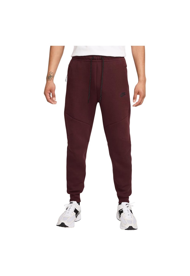 Pantaloni de trening Sportswear Tech Fleece HV0959 - slim fit - bumbac/poliester - visiniu