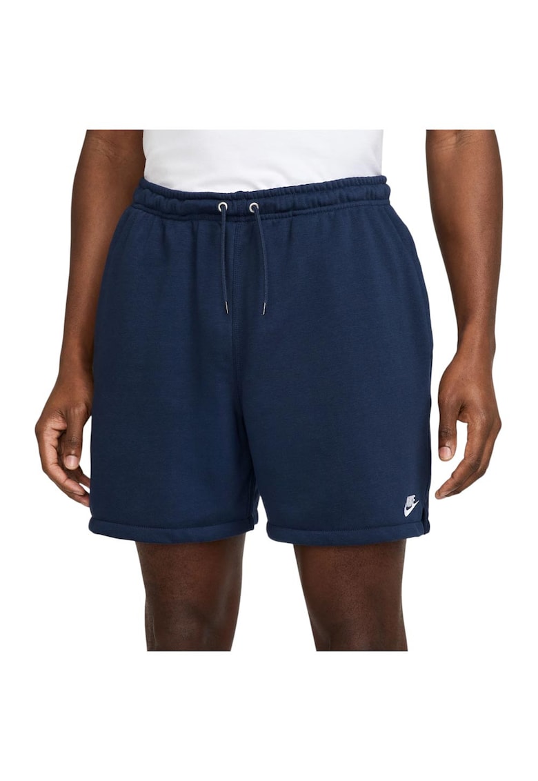 Pantaloni scurti Club French Terry Flow - cu talie elastica - bumbac - bleumarin