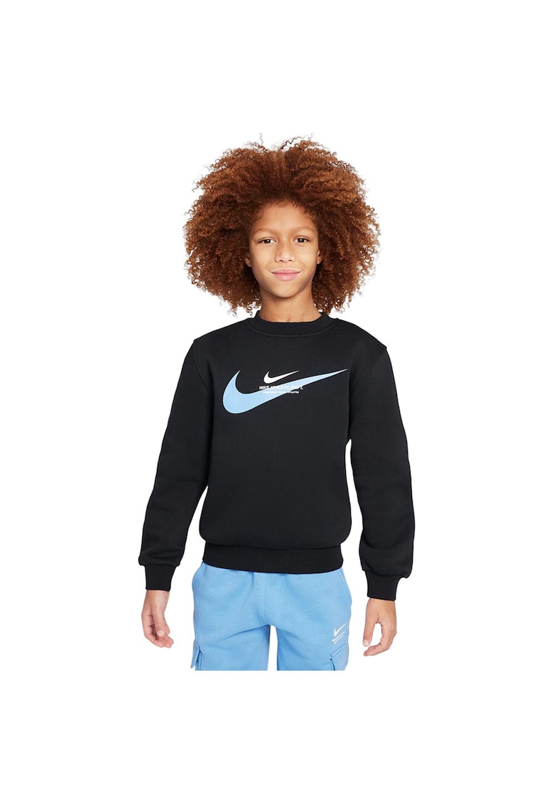 Hanorac sport copii fleece - guler rotund - bumbac - pentru baieti