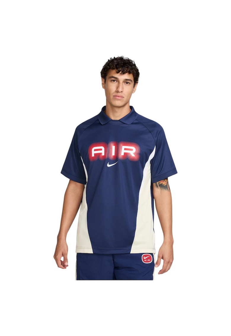 Tricou polo Sportswear Air - confortabil - albastru - poliester