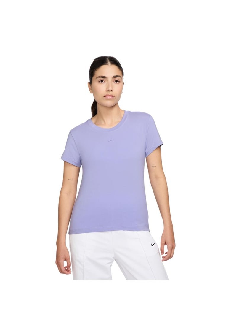 Tricou sport scurt - mov - bumbac - pentru femei -